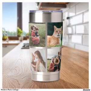 Modern Photo Collage Insulated Tumbler