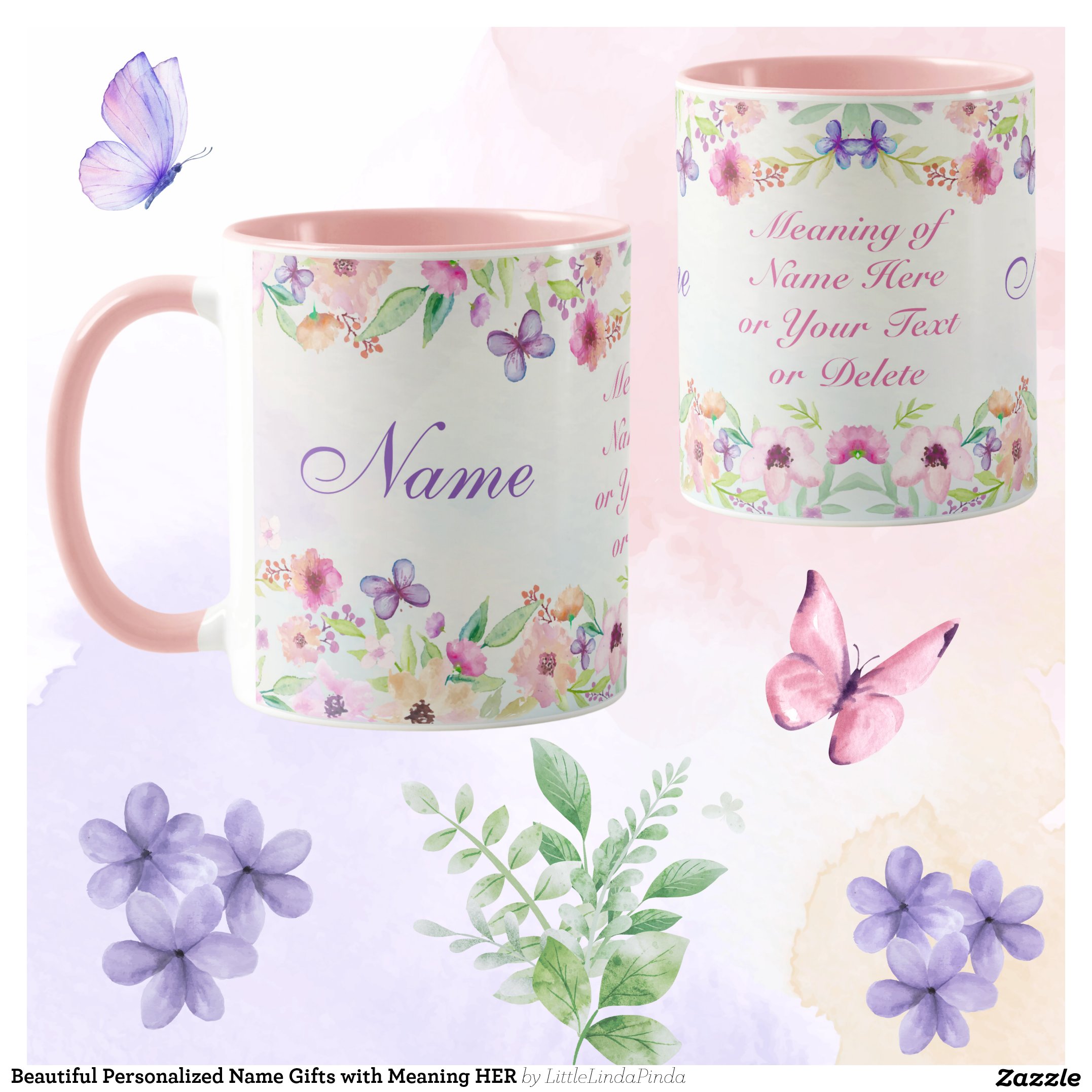 Beautiful Personalized Name Gifts with Meaning HER Mug