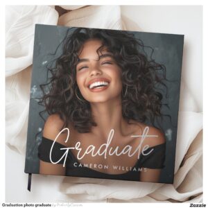 Graduation photo graduate foil guest book