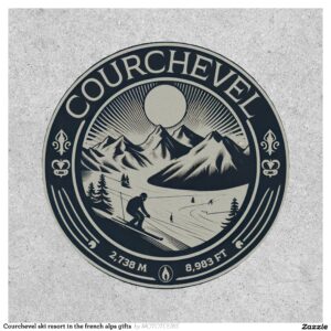 Courchevel ski resort in the french alps gifts patch