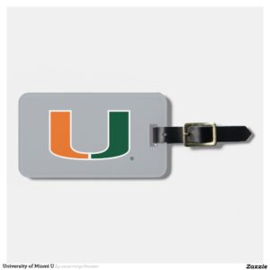 University of Miami U Luggage Tag