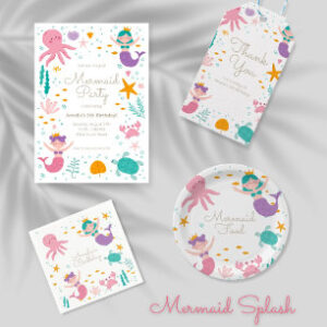 Magical Mermaid Birthday Invitation
