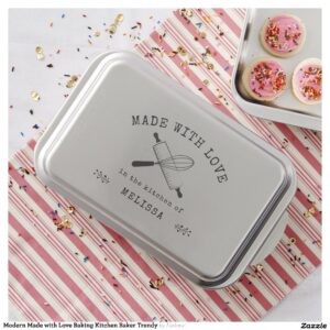 Modern Made with Love Baking Kitchen Baker Trendy Cake Pan