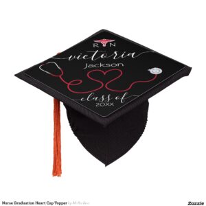 Nurse Graduation Heart Cap Topper