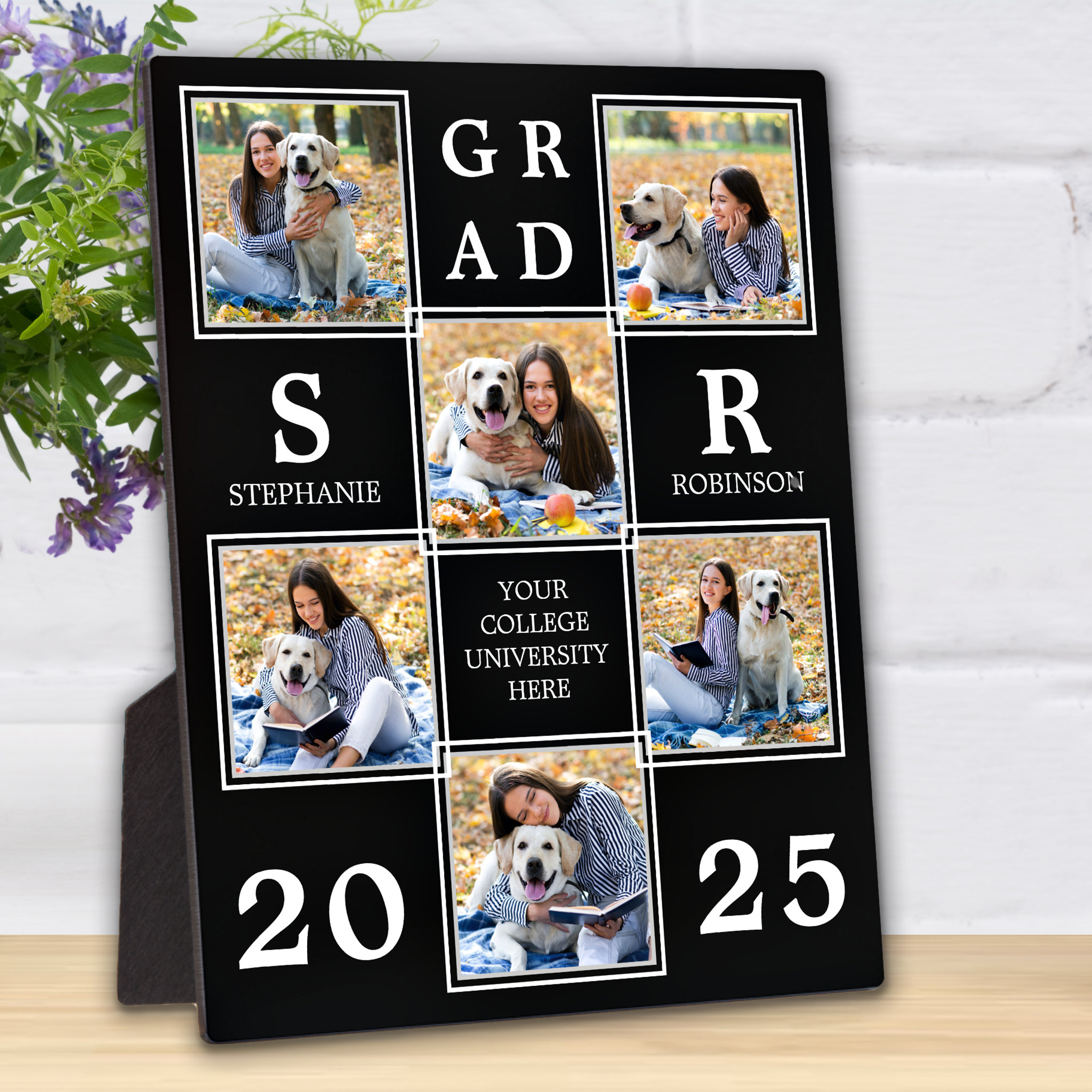 Personalized Graduation Unique Photo Collage Plaque