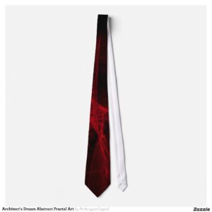 Architect's Dream Abstract Fractal Art Neck Tie