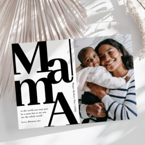Bold Mama Photo Mothers Day Card