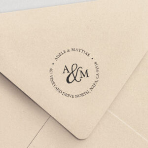 Ampersand Monogram Return Address Self-inking Stamp