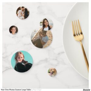 Your Own Photos Custom Large Table Confetti