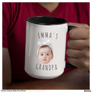 Funny Custom Baby Face Photo Mug