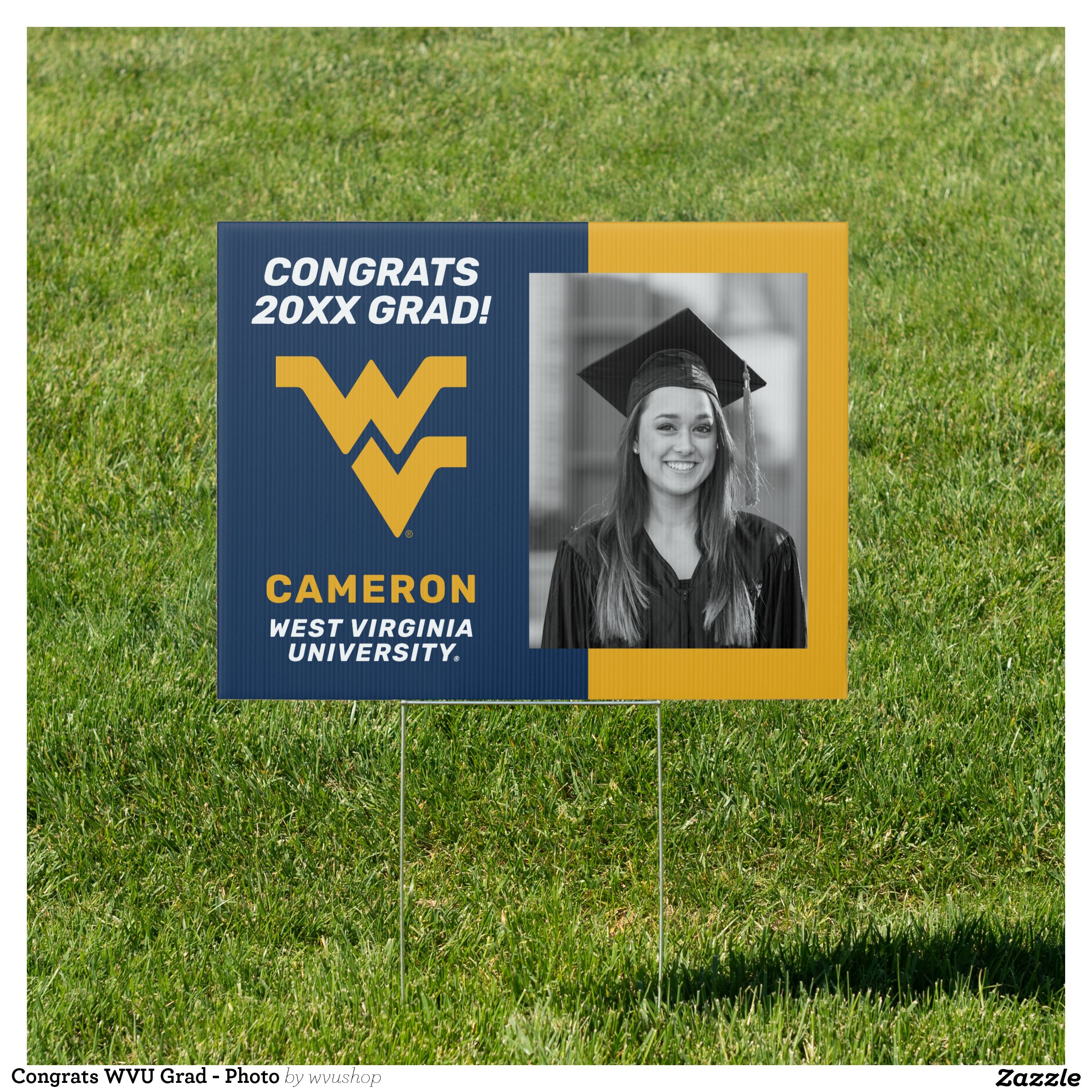 Congrats WVU Grad - Photo Sign