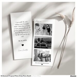 Bridesmaid Proposal Photo Strip Photo Booth Save The Date