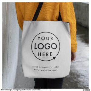Business Logo Company Professional Corporate Tote Bag