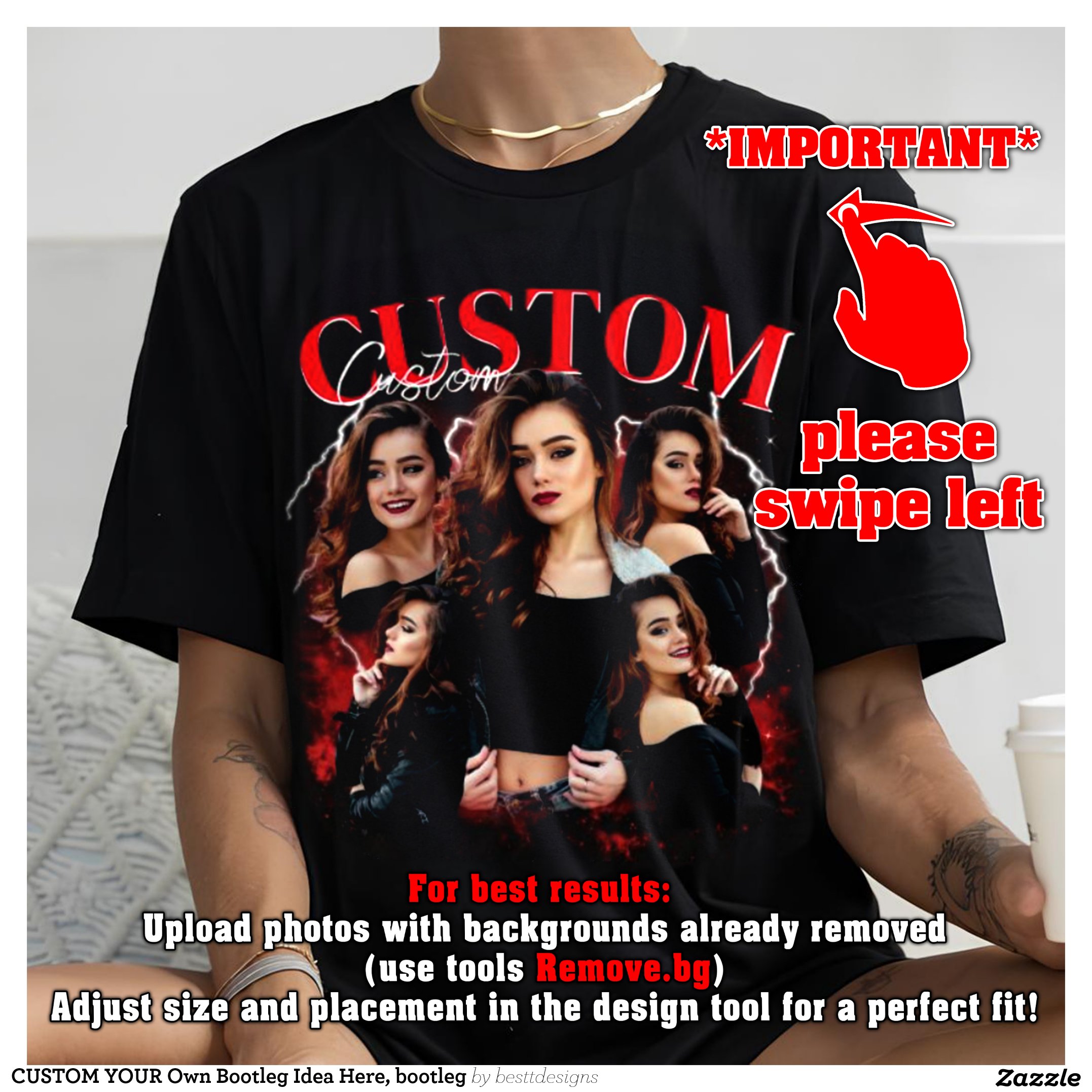 CUSTOM YOUR Own Bootleg Idea Here, bootleg T-Shirt