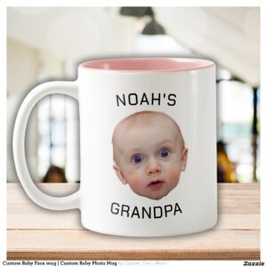 Custom Baby Face mug Custom Baby Photo Mug