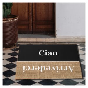 Ciao - greetings in Italian no4 Doormat