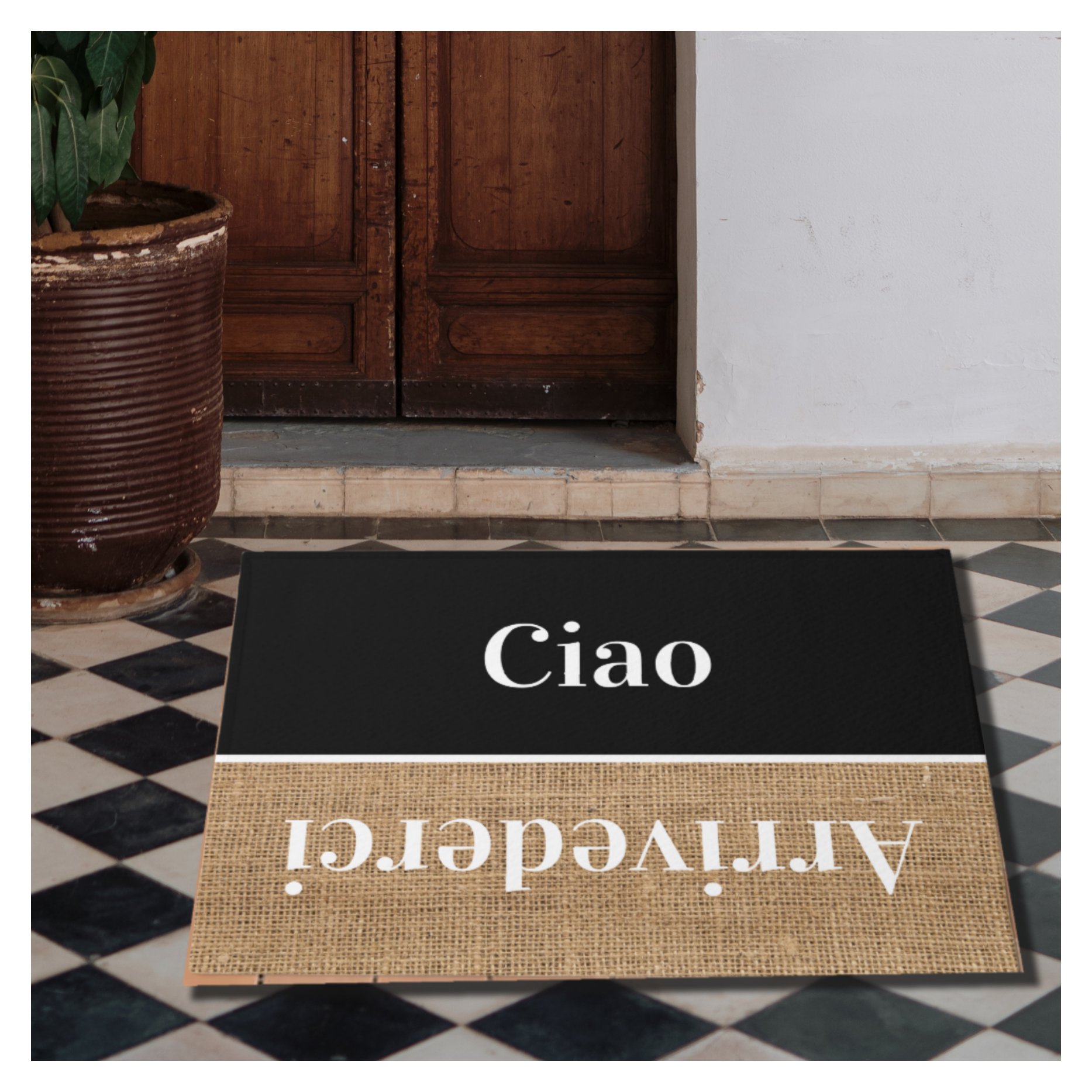 Ciao - greetings in Italian no4 Doormat