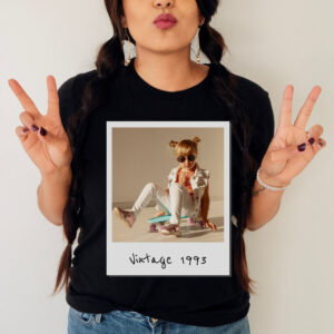 Custom Vintage Photo And Year Nostalgic Birthday T-Shirt