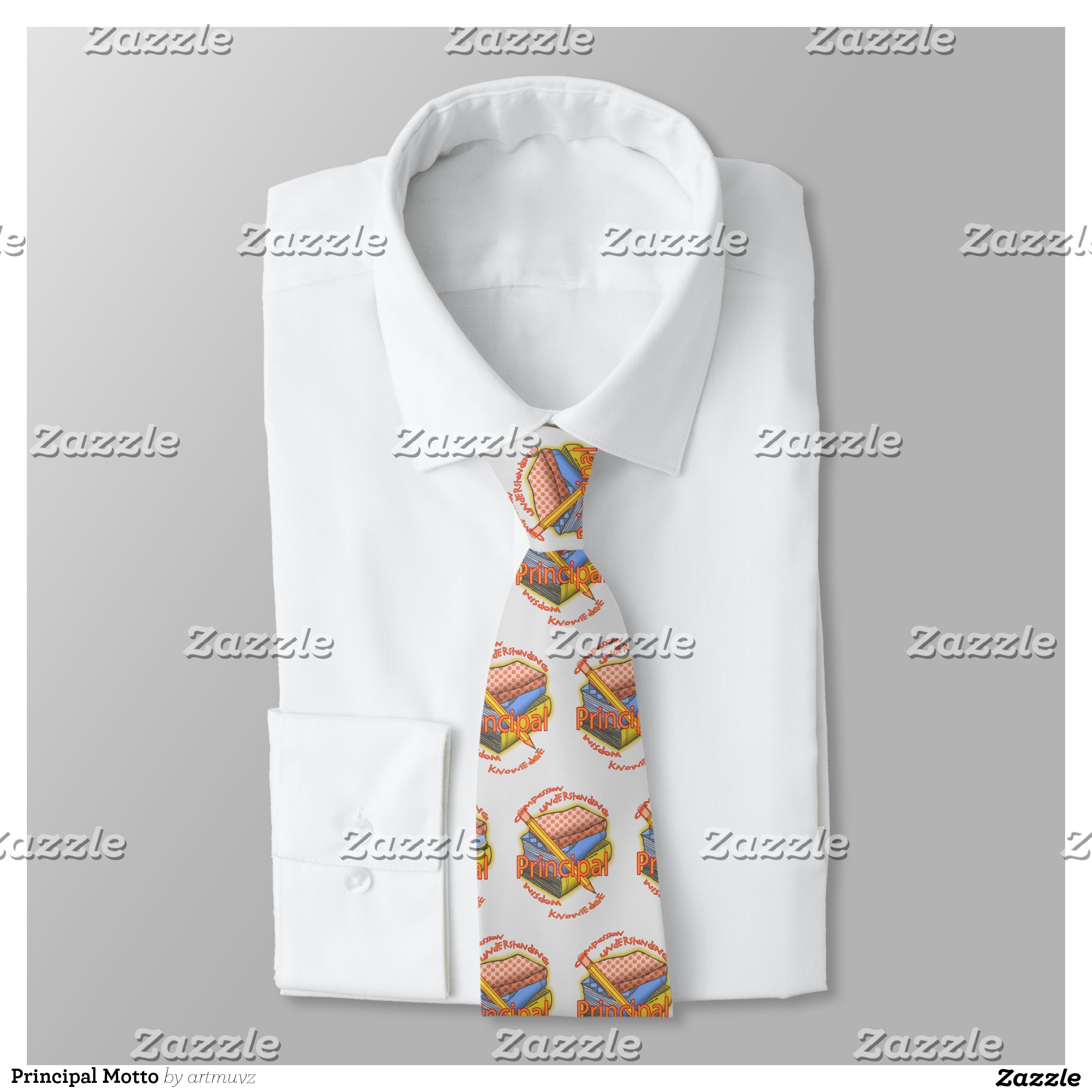 Principal Motto Neck Tie