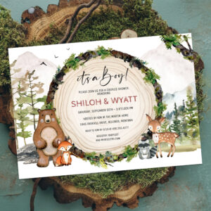 ANY EVENT Woodland Animals Invitation