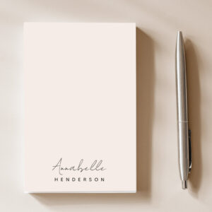 Monogram Blush Pink Modern Minimalist Feminine Post-it Notes