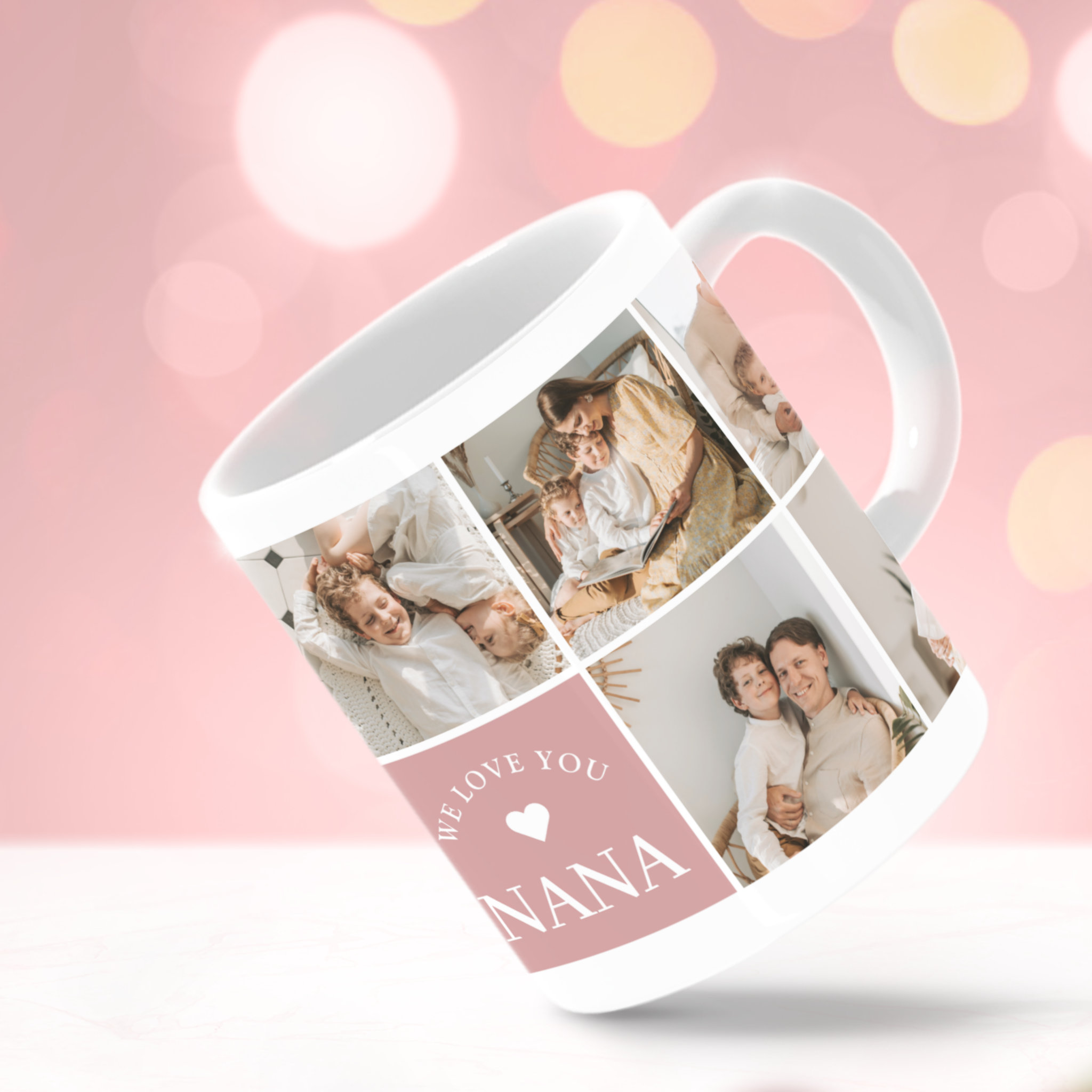 We Love You Nana Personalized Photo Coffee Mug