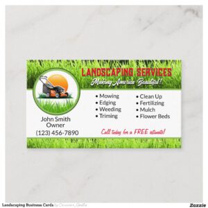 Landscaping Business Cards