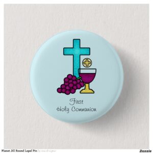 Planet Jill Round Lapel Pin