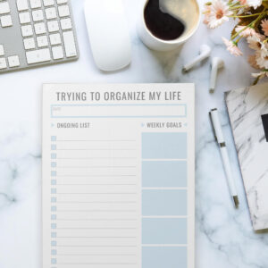 Basic Task List Editable Tear Away Daily Planner Notepad