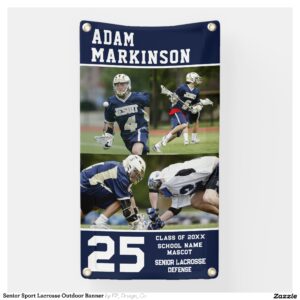 Senior Sport Lacrosse Outdoor Banner
