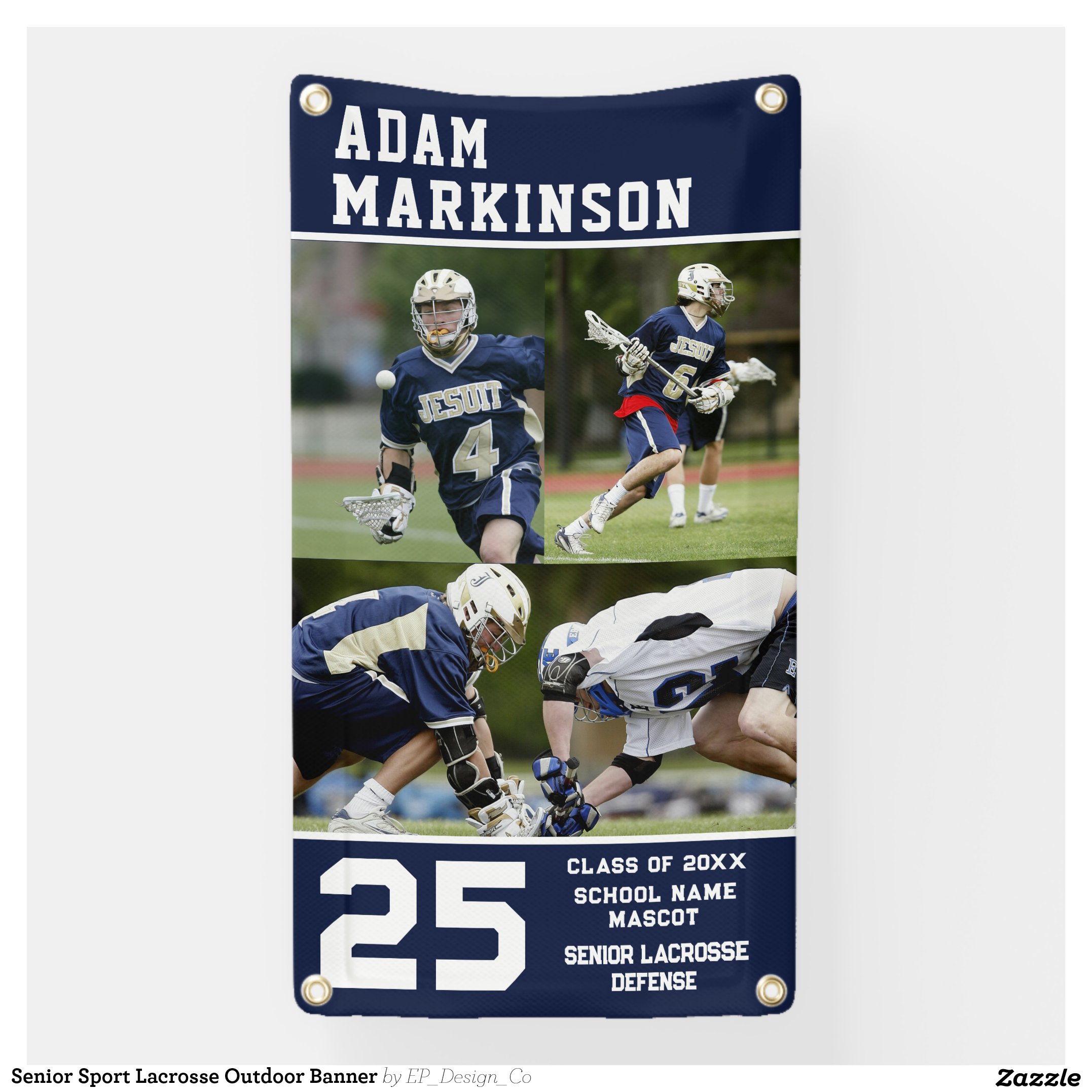 Senior Sport Lacrosse Outdoor Banner