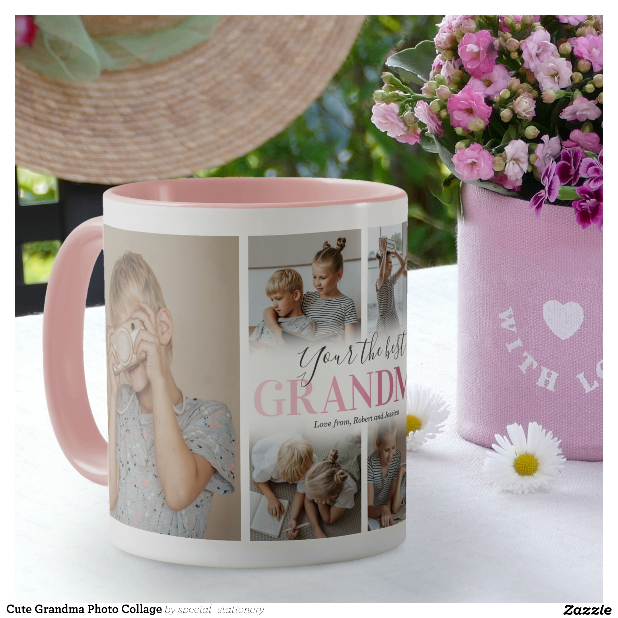 Cute Grandma Photo Collage Mug