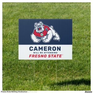 Fresno State Bulldog Graduation Sign