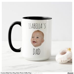 Custom Baby Face Mug, Baby Photo Coffee Mug