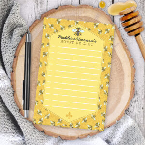 Honeybee Honeycomb Bumble Bee Honey Do List Custom Post-it Notes