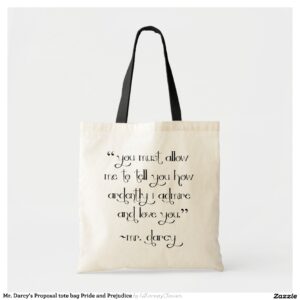 Mr. Darcy's Proposal tote bag Pride and Prejudice