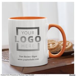 Custom Color Promotional Business Logo Branded Mug