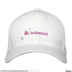 Pink Martini Personalized Embroidered hat