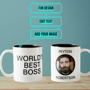 World?s Best Boss Office Two-Tone Coffee Mug