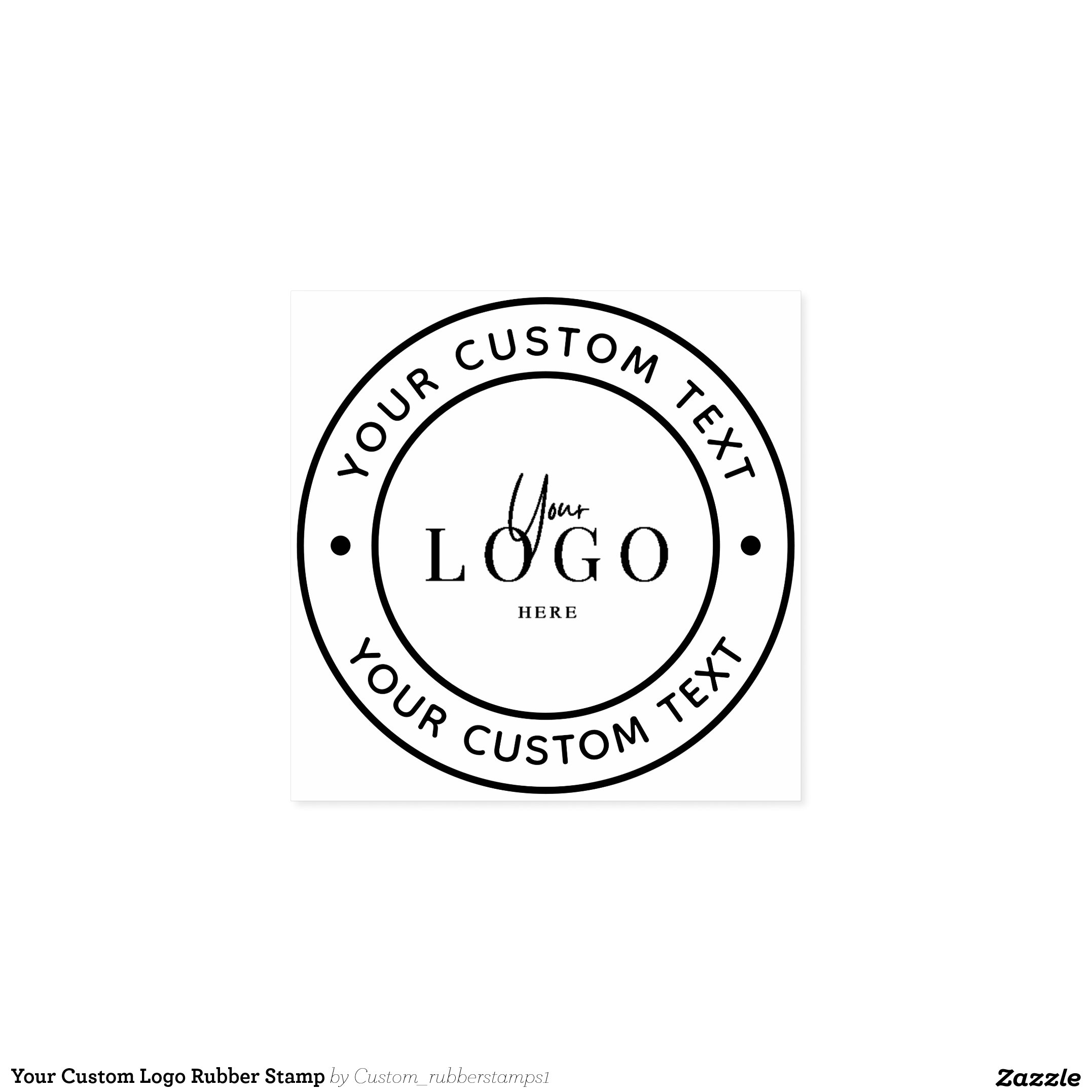 Your Custom Logo Rubber Stamp