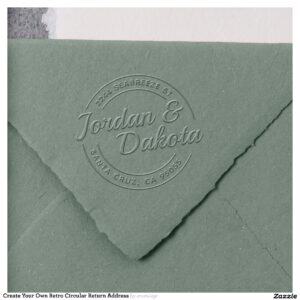 Create Your Own Retro Circular Return Address Embosser