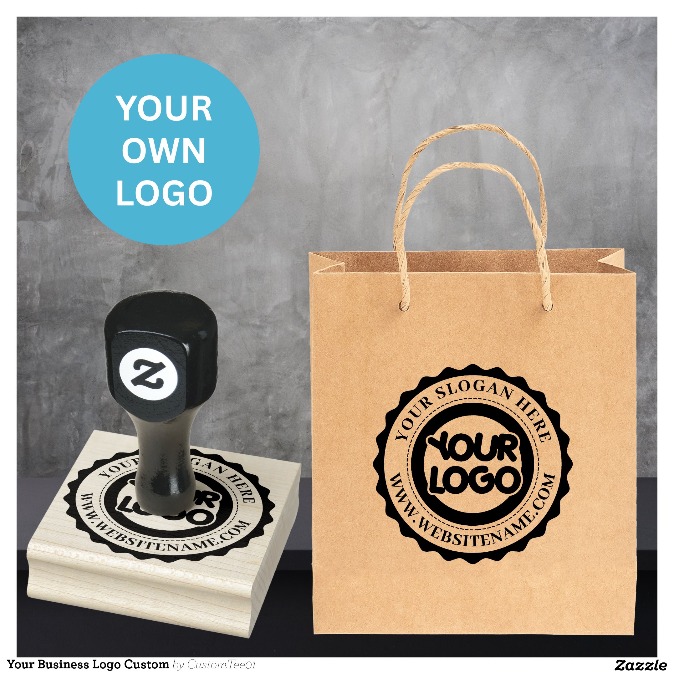 Your Business Logo Custom Rubber Stamp