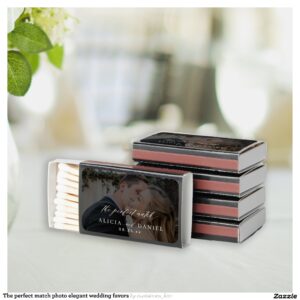 The perfect match photo elegant wedding favors