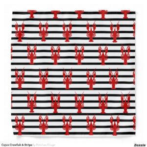 Cajun Crawfish & Stripe Bandana