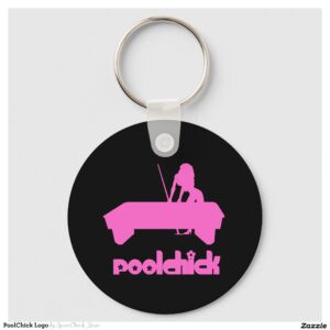 PoolChick Logo Keychain