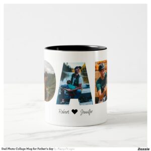 Dad Photo Collage Mug for Father's day