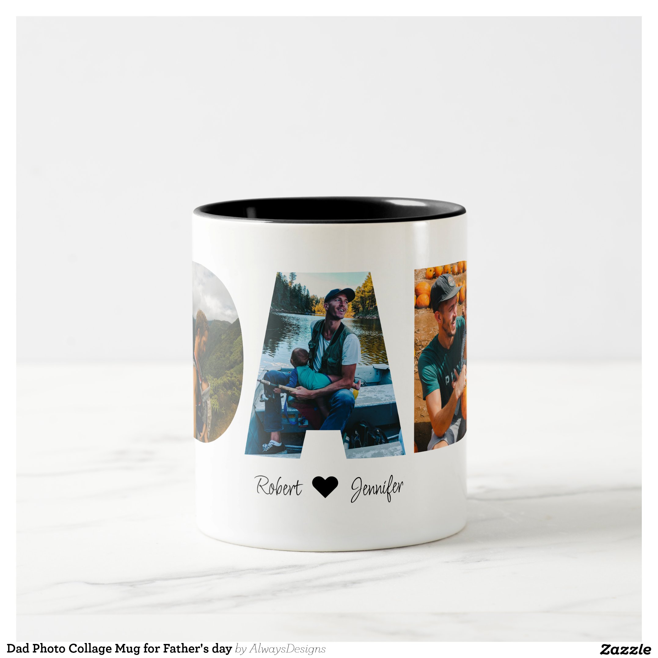 Dad Photo Collage Mug for Father's day