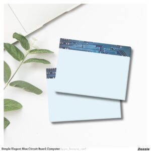 Simple Elegant Blue Circuit Board Computer Post-it Notes