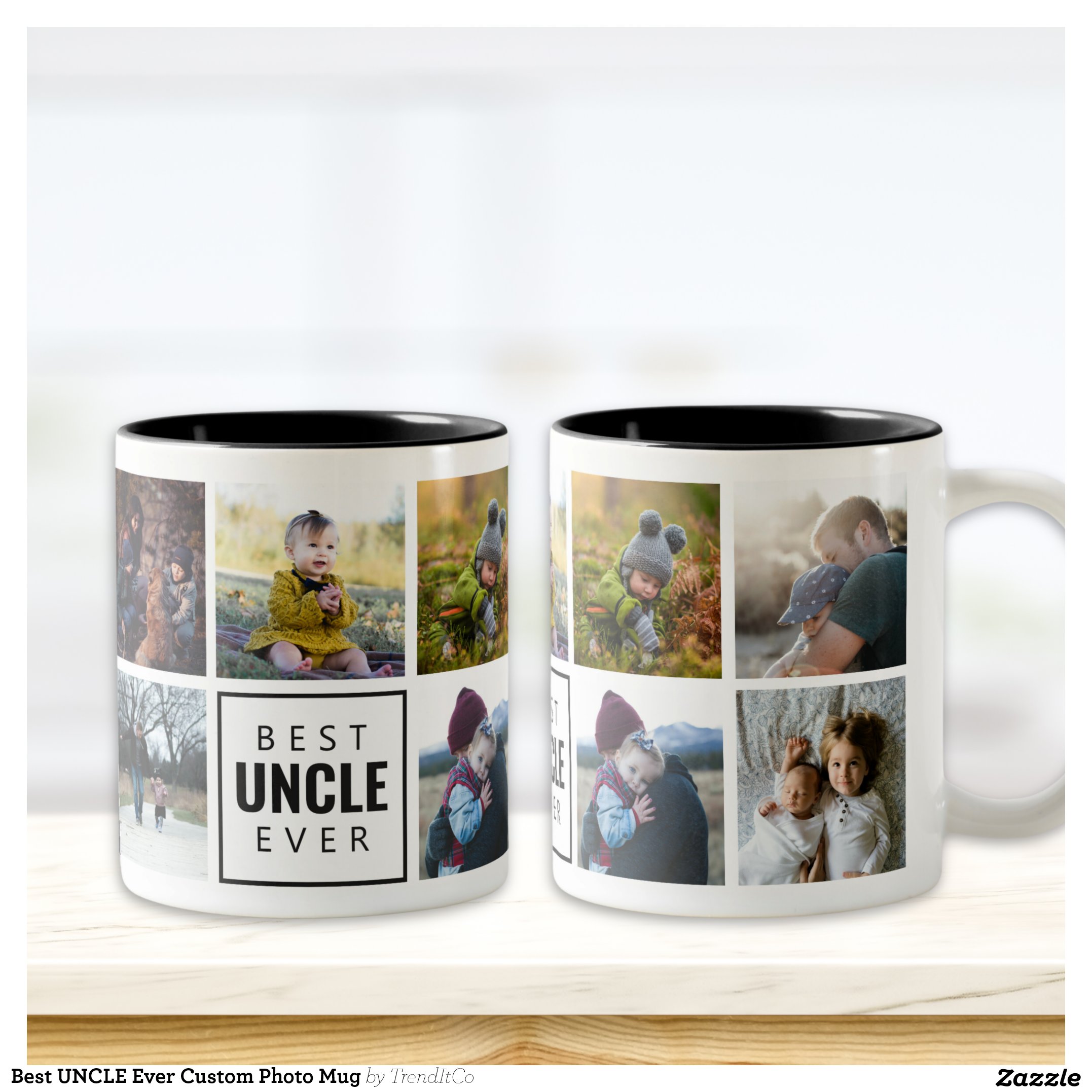 Best UNCLE Ever Custom Photo Mug