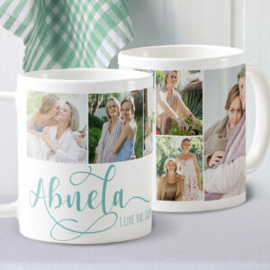 Abuela Calligraphy I Love You 6 Photo Coffee Mug